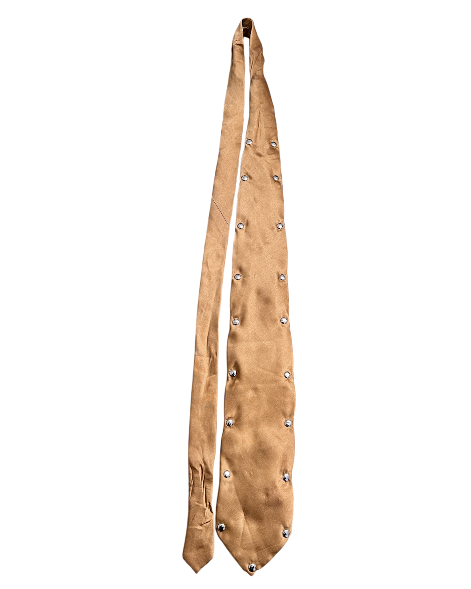 Brown Studded Tie